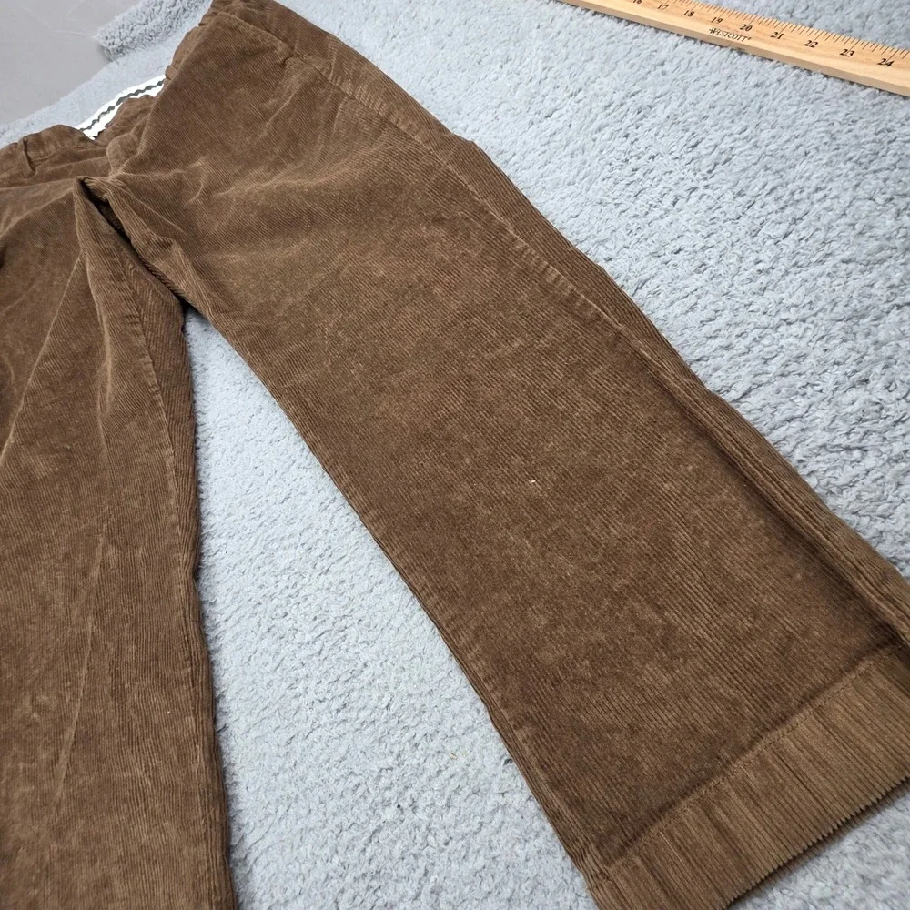 LL Bean Corduroy Pants Mens 38x29 Brown Comfort Waist Stretch Chino
